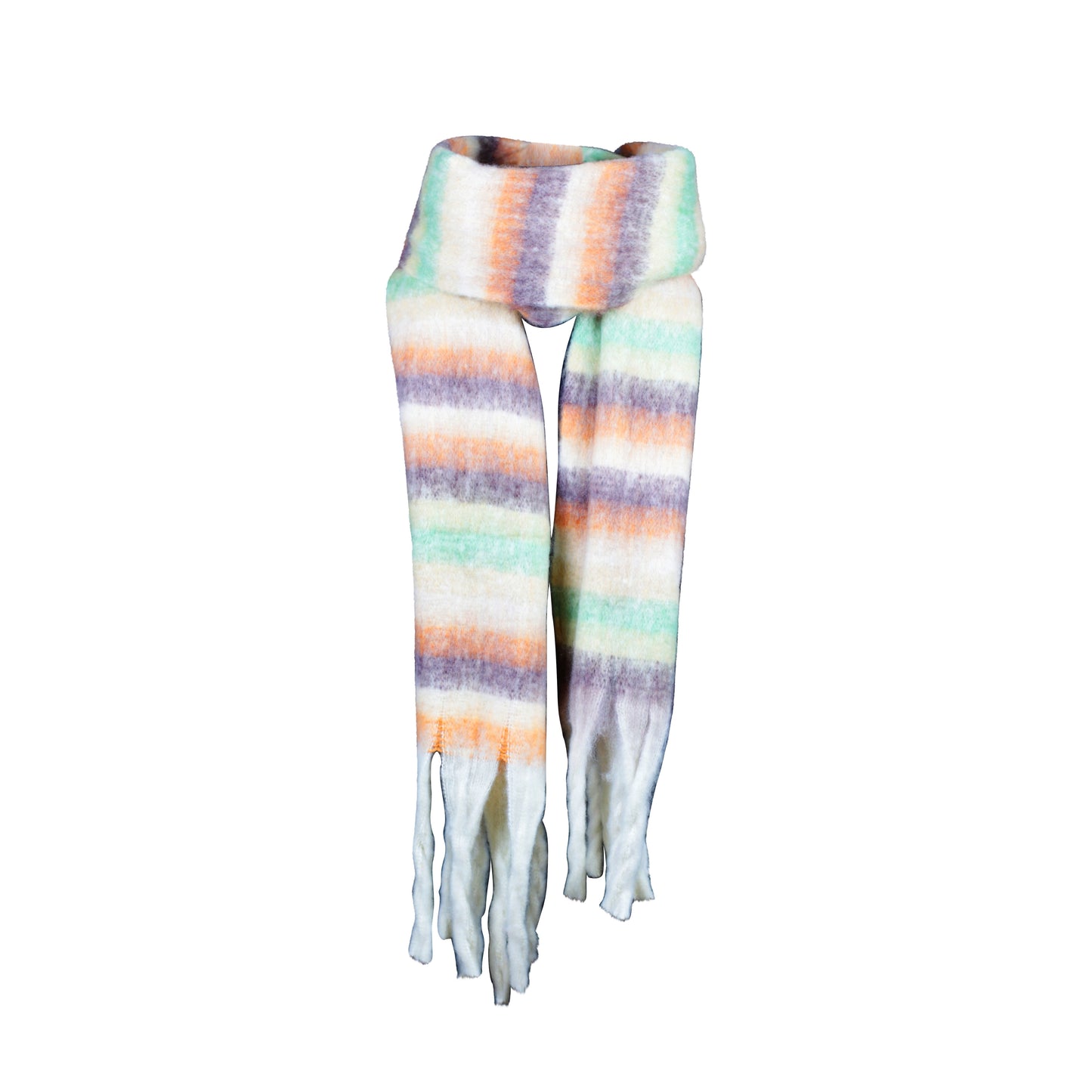 Pastel Dreams Striped Scarf