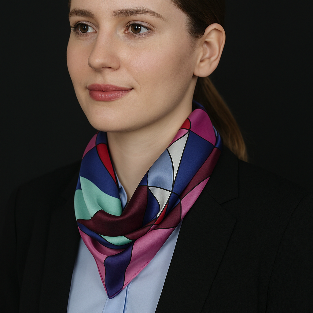Jewel Prism Silk Scarf
