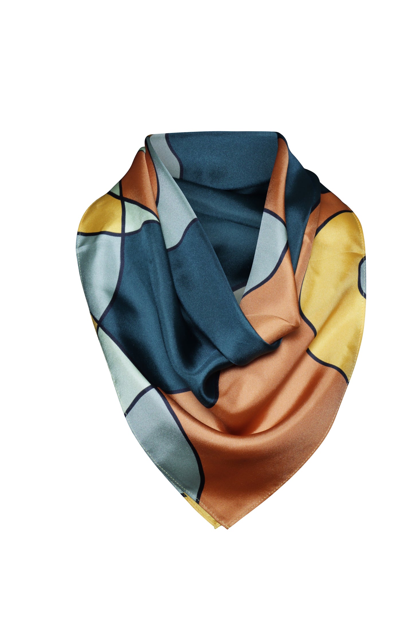 Oceanic Harmony Silk Scarf