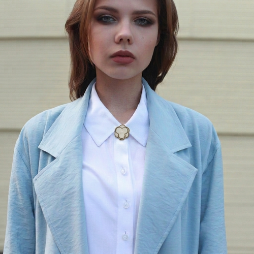 Classic Camellia Pearl Brooch