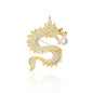 Majestic Gold Dragon Brooch