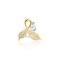 Golden Grace Leaf Brooch