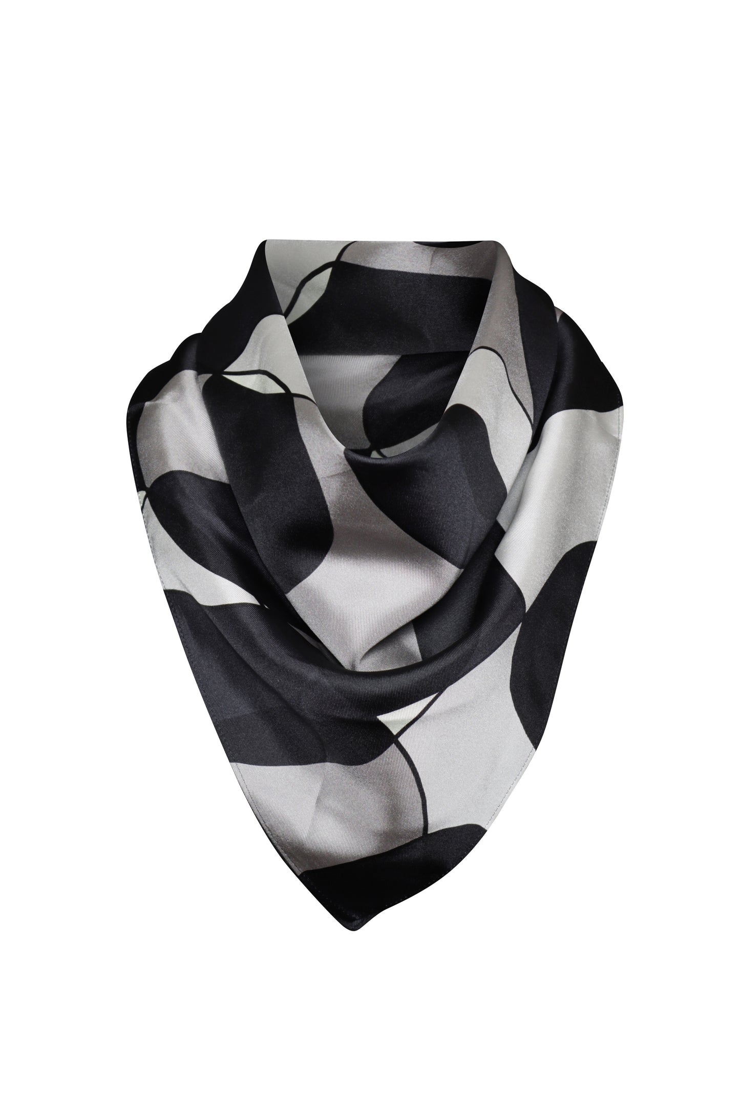 Monochrome Muse Silk Scarf