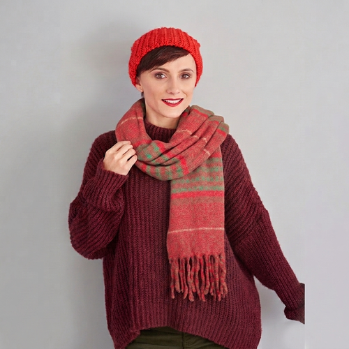 Cranberry Woods Plaid Scarf