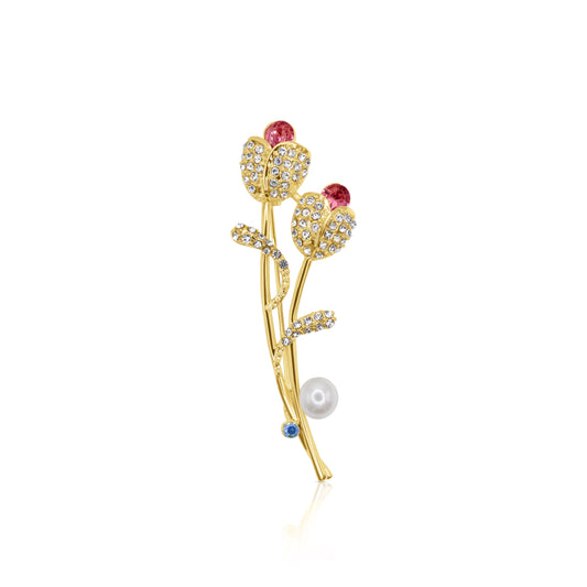 Twilight Tulip Bloom Brooch